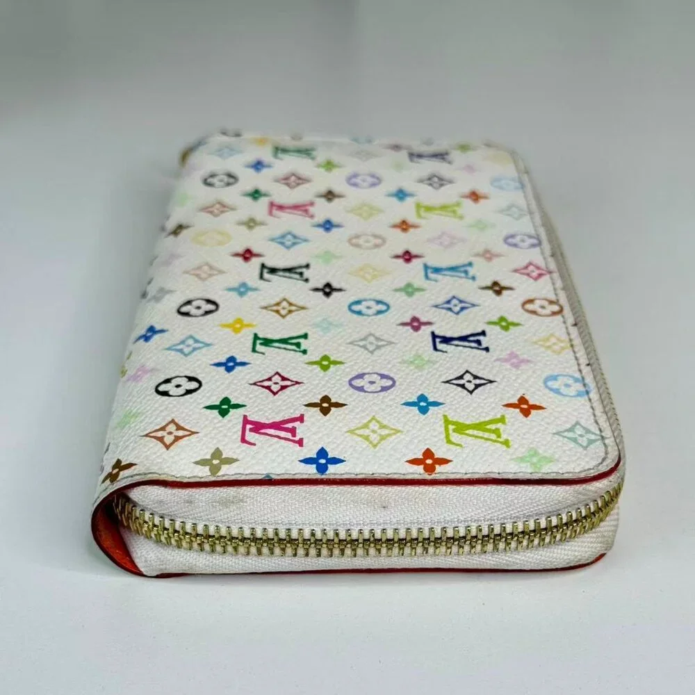 Louis Vuitton Multicolor White Wallet with Colorful Monogram Design